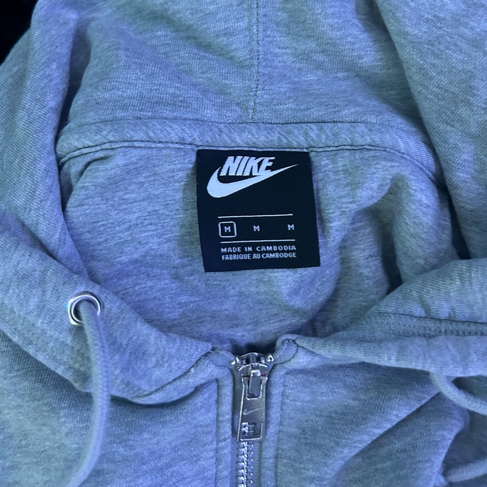 Grey nike zip up
